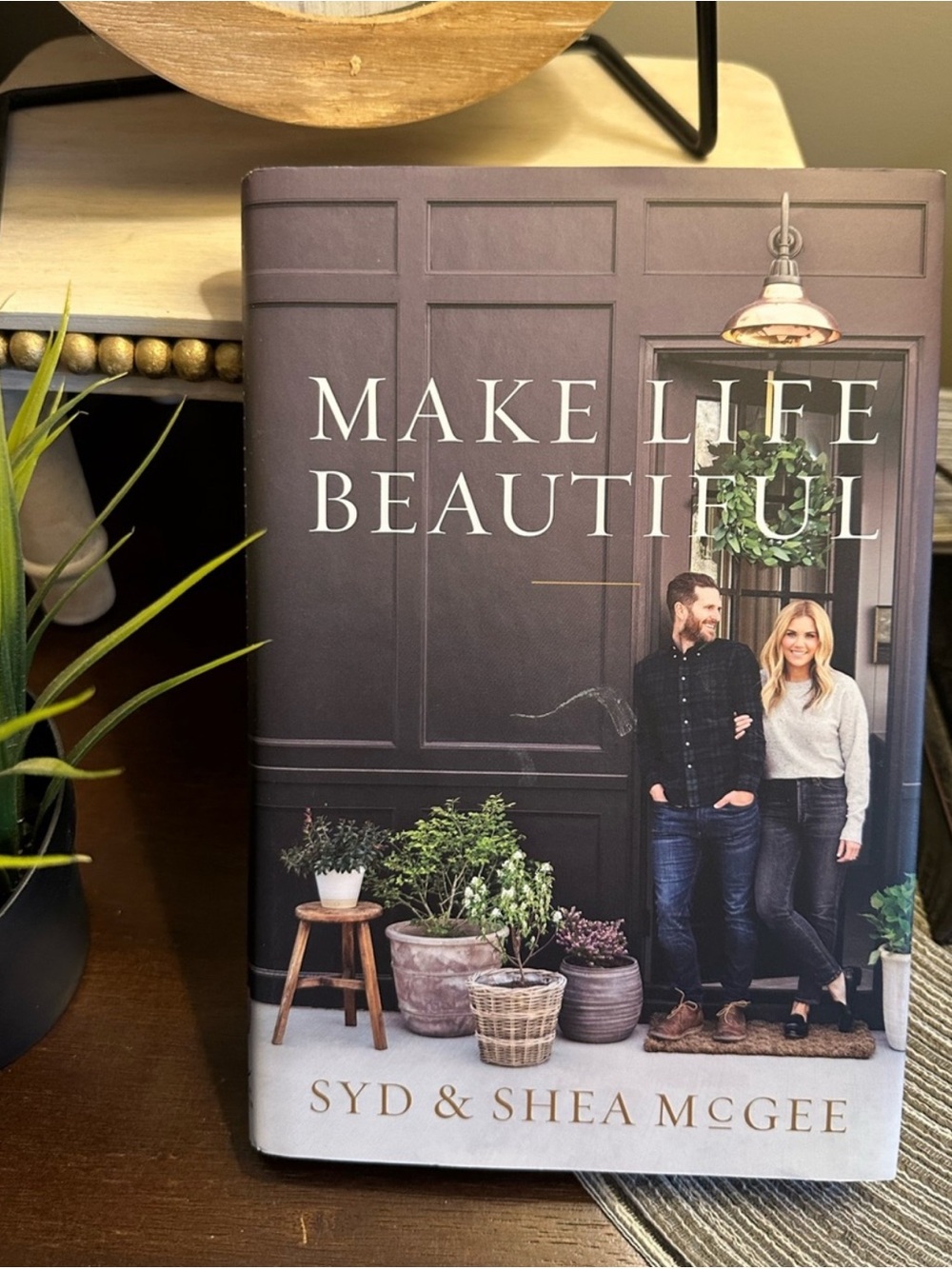 Make Life Beautiful by — Gray Decorative Coffee Table Book
